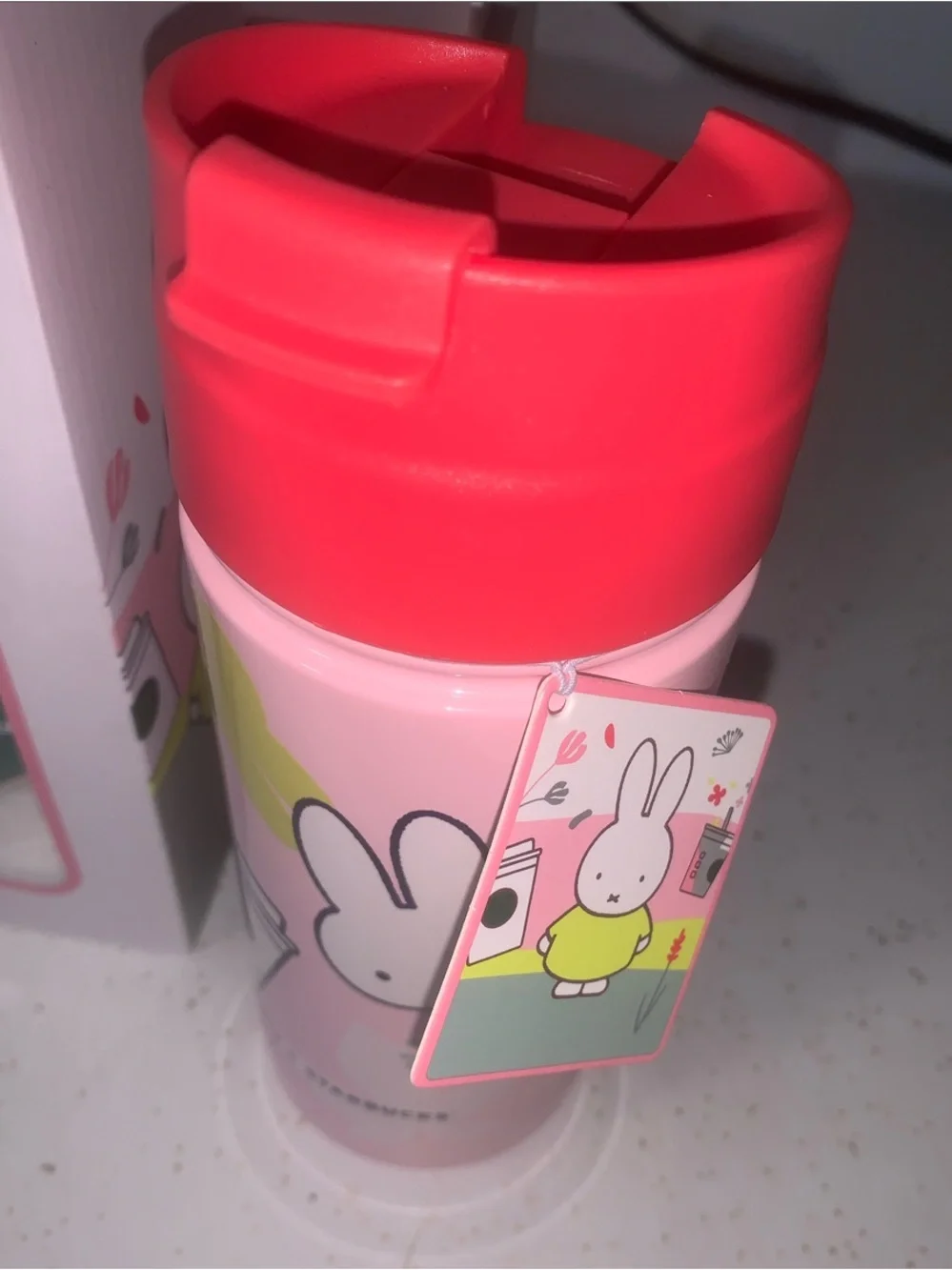 Starbucks Miffy Pink & Mint Drinkware and Plush Gift Set - Picture 5 of 5